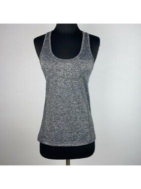 Icyzone Tank Top Womens XS Gray Heather Racerback Activewear Gym Running Workout